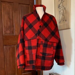 80’s FILSON BUFFALO PLAID MACKINAW CRUISER HUNTING JACKET